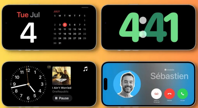 定安苹果手机维修分享iOS17横屏充电待机显示有什么好处 