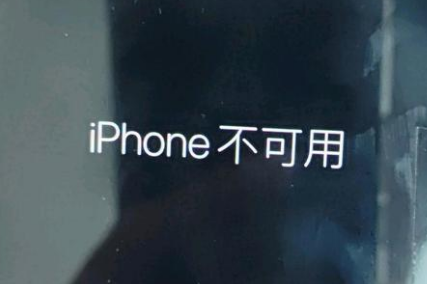 定安苹果服务网点分享锁屏界面显示“iPhone 不可用”如何解决 