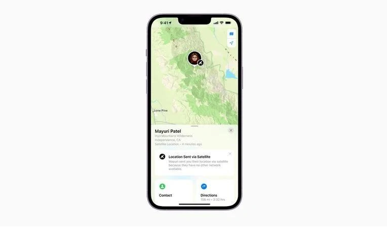 定安苹果14维修分享iPhone14系列中 FindMy功能通过卫星分享位置方法教程 