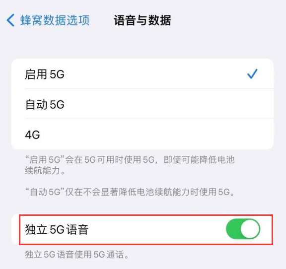 定安苹果14维修分享iPhone 14 Pro如何开启VoNR 