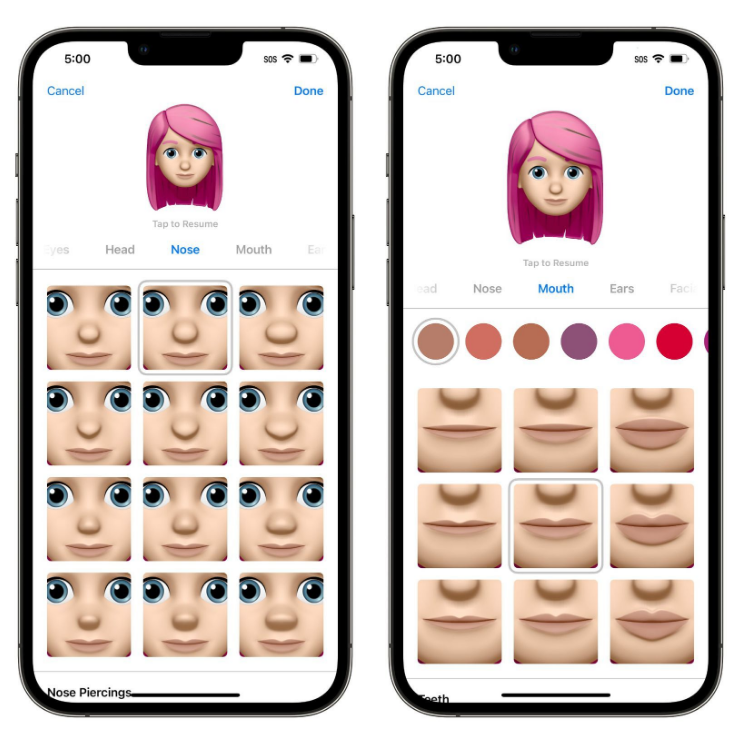 定安苹果手机维修分享​iOS 16中的拟我表情有了哪些变化和升级 