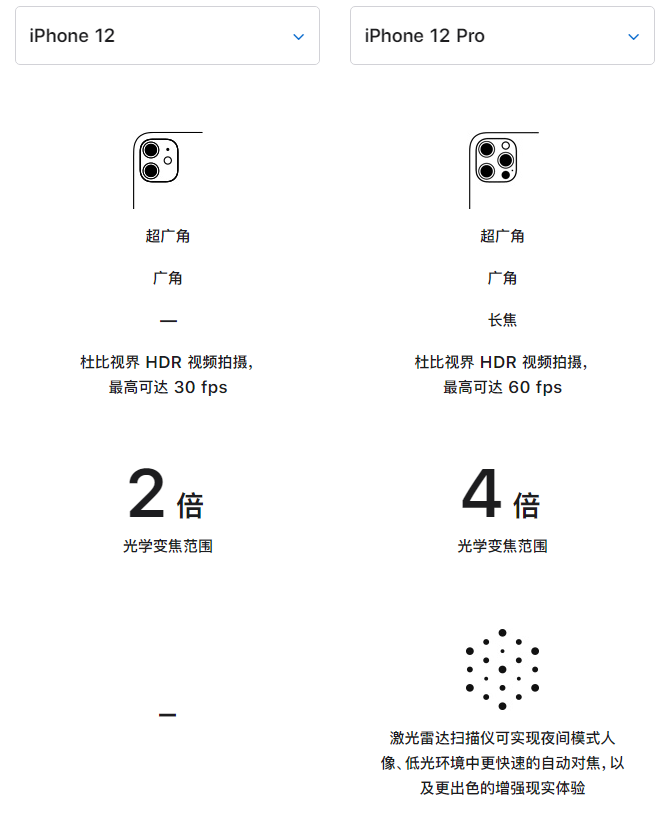 定安苹果手机维修分享苹果 iPhone 12 与 iPhone 12 Pro 选哪款 